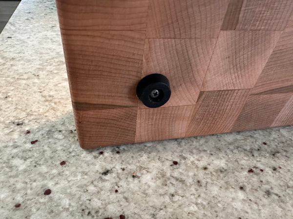 Handcrafted Butcher Block Style Maple Cutting Board with Feet