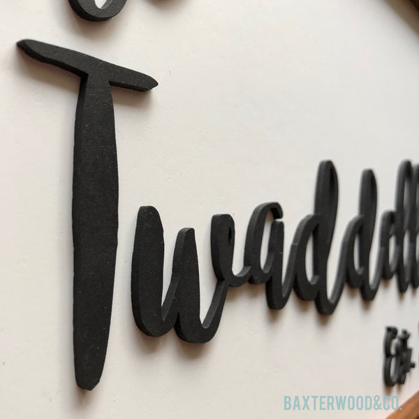 FAMILY NAME ESTABLISHED 3D PERSONALIZED FRAMED ART