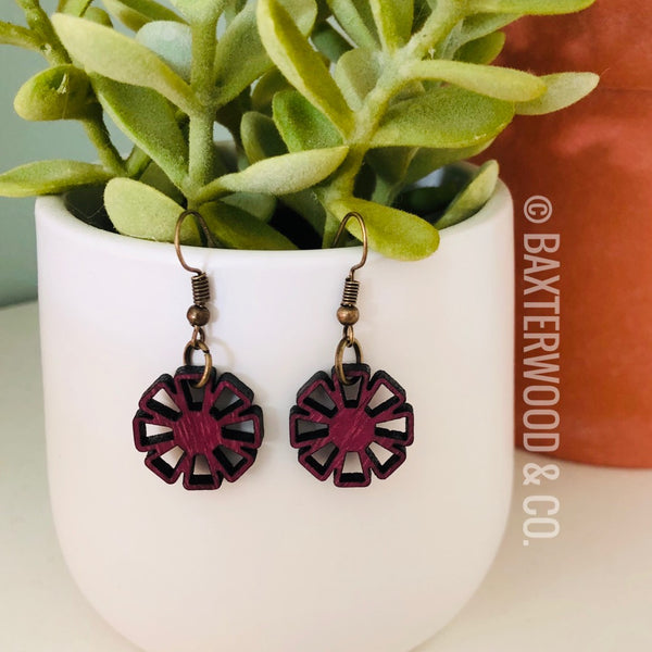 KAREN - OPEN FLOWER EARRINGS