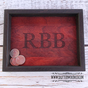 VALET TRAY, PERSONALIZED ENGRAVED