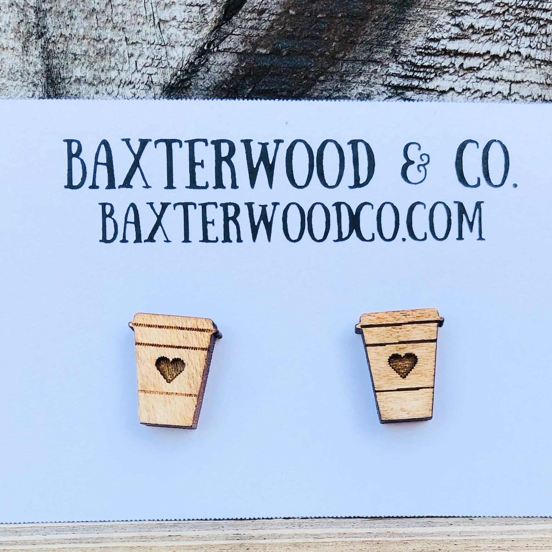 COFFEE CUP STUD EARRINGS