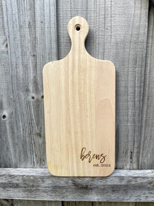 CUSTOM ENGRAVED CHARCUTERIE BOARD