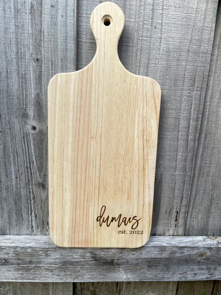 CUSTOM ENGRAVED CHARCUTERIE BOARD