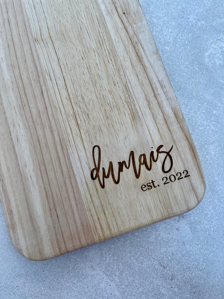 CUSTOM ENGRAVED CHARCUTERIE BOARD