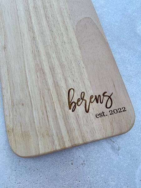 CUSTOM ENGRAVED CHARCUTERIE BOARD