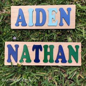 NAME PUZZLE, PERSONALIZED WITH YOUR CHILD'S NAME